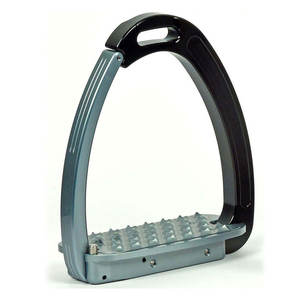 Accessoires d'équitation vétérinaires : Étriers de cheval en acier inoxydable, modèle Venise, inclinés, antidérapants, avec protection de la cheville, pour l'équitation - Product Image 3