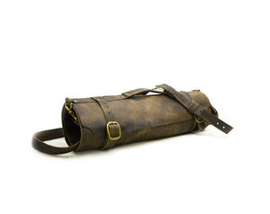 Estuche Portaherramientas de Cuero Genuino, Enrollable, Plegable, Multiusos, Estuche para Cuchillos Clásico, Ecológico, Ligero, para Viaje - Product Image 3