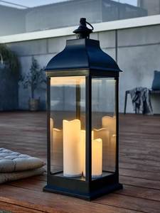 Faroles Decorativos Personalizados para Interiores y Exteriores, Faroles de Metal para Velas, Faroles de Piso Modernos de Estilo Rústico, Faroles Hechos a Mano de Acero Inoxidable - Product Image 2