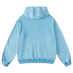 Sudadera con Capucha para Hombre, Estilo Lavado Ácido, Tejido de Algodón Mezclado, con Forro Polar Lavado, Sudadera de Invierno para Hombre, 100% Algodón - Product Image 5