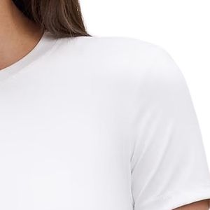 Camiseta de Manga Corta para Mujer, Corte Ajustado, Cuello Redondo, Suave y Elástica, Ropa Casual, Fabricante y Proveedor de Ropa al Por Mayor - Product Image 5
