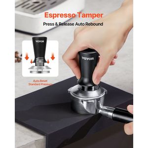 Prensador de Café Espresso de 58 mm con Agarre Antideslizante, Herramienta de Acero Inoxidable con Resorte, Capacidad de 30 Libras - Product Image 2