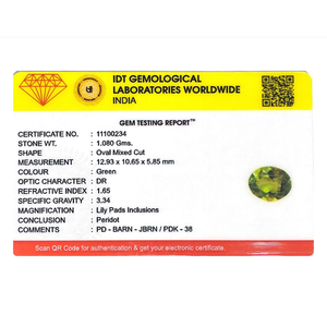 Loose 5.4 Carat Peridot Gemstone for Fine Jewelry - Product Image 4