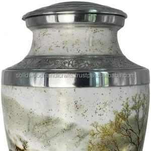 Urnas funerarias de latón decorativas de alta calidad, hechas a mano, para hombres y mujeres. - Product Image 3