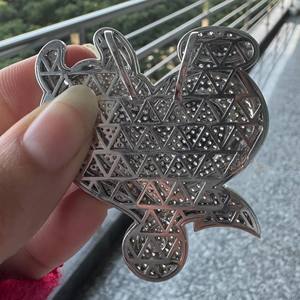 Pendentif Cœur Bon et Mauvais en Argent Émaillé avec Cornes Halo, Collier Breloque, Bijou Tendance, Cadeau Unisexe pour Lui et Elle - Product Image 4