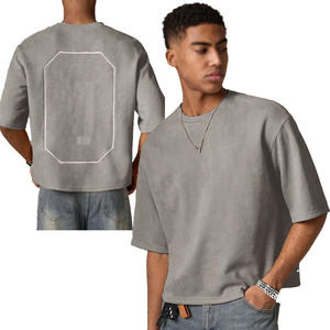 Camiseta de hombre 100% algodón, cómoda, personalizada de fábrica, cuello redondo, corte holgado, de alta calidad, con logo impreso, de secado rápido y transpirable. - Product Image 1
