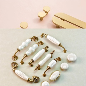 Vintage Metal Furniture Handle for <b>Wardrobe</b> Cabinet Dresser-Minimalist Design Durable Easy Installation - Product Image 2