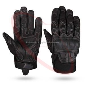 Venta caliente medio dedo unidades especiales guantes tácticos Rapel mano seguridad guantes de cuero Handschuhe der Spezialeinheit - Product Image 3