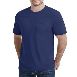 T-shirt décontracté basique à manches courtes pour homme, coupe ajustée, col ras du cou, uni, été - Product Image 5