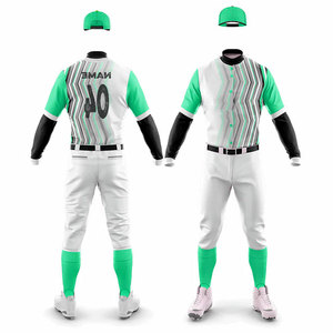 Diseña Tu Propio Uniforme de Béisbol Sublimado 100% Poliéster para Adultos, Talla Grande, Transpirable, para Entrenamiento y Club - Product Image 4