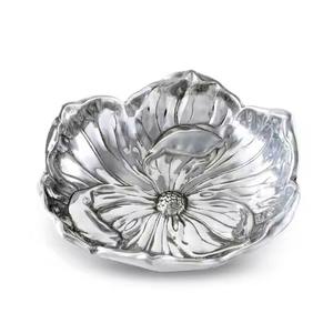 Cuenco para Frutas de Metal Plateado, Plato de Servir Premium para Mesa de Comedor, Uso en Mesa de Fiesta de Ramadán Iftar - Product Image 1