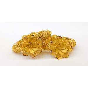DUBAÏ 24KT PLAQUÉ OR KADA BRACELETS VIS DE TYPE 4GRM FABRIQUÉ AVEC UNIQNESS LE CHOIX DES FEMMES ÉLÉGANTES - Product Image 4