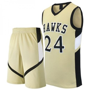 Conjunto de Uniforme de Baloncesto Wildcats, Camiseta sin Mangas, Pantalones Cortos, Negro y Dorado, Cuello en V, Estampado, Transpirable, de Secado Rápido, que Absorbe la Humedad, para Adultos - Product Image 3