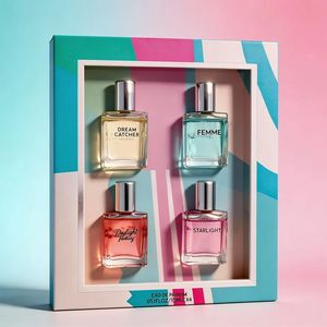 Set Regalo di 4 Profumi da Donna a Lunga Durata, 4 Fragranze Uniche per Halloween, Natale e Festività - Product Image 1