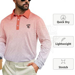 Camisetas Polo de Último Diseño, Ropa Casual, Camisetas Polo de Manga Larga, Color Personalizado, Transpirables, Camisetas Polo para Hombre - Product Image 6