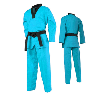 Custom Logo Taekwondo Dobok Uniform Breathable Polyester Cotton Quick Dry Shrink-Proof Unisex Adult - Product Image 4