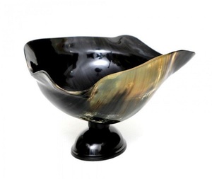 Bol décoratif en corne d'indien, vaisselle personnalisée en corne de buffle pour la maison et les fêtes, disponible - Product Image 5