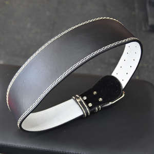 เข็มขัดยกน้ำหนักหนังแท้แบบกำหนดเองพร้อมโลโก้ขายส่ง - Product Image 3