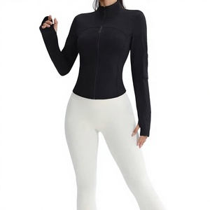 Women Fitness Yoga Set <b>Jacket</b> & legging Quick Dry Breathable Gym Wear Sports Bra and Leggings <b>Workout</b> Clothing Set - Product Image 1