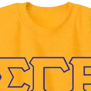 Sudadera con letras griegas Sigma Gamma Rho, jersey de cuello redondo con 3 letras, forro polar personalizado para hermandades, top informal unisex de moda urbana - Product Image 2