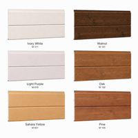 Panneau mural décoratif en métal sculpté imitation bois de 16 mm, isolé en mousse PU, pour revêtement extérieur des hôtels et des villas