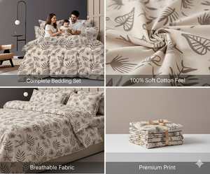 Juego de Sábanas King Size de la Colección Hotel, Tejido Moderno de Poliéster 400 Hilos, 2 Fundas de Almohada, Duradero, para Todas las Temporadas, Decoración de Dormitorio de Lujo - Product Image 3