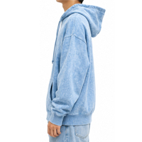 Sweat-shirt unisexe vintage délavé à l'acide avec fermeture éclair quart de tour, en molleton épais, style streetwear, imprimé et broderie personnalisée, vente en gros pour l'hiver