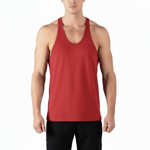 Wholesale Solid Color <b>Men</b> Racer Back Tank Top Sports Wear Customized <b>Men</b> Tank Top Fitness <b>Men</b> Tanktop <b>Men</b> <b>Singlet</b> - Product Image 5