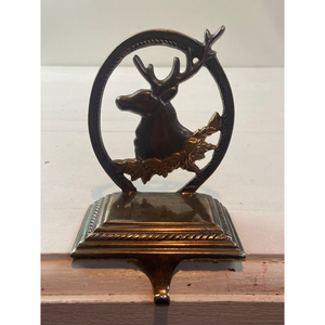 Reindeer Design Christmas <b>Stocking</b> <b>Holder</b> For Mantle Metal Ornate Religious <b>Stocking</b> Hanger Decorative Holiday Mantel Home - Product Image 6