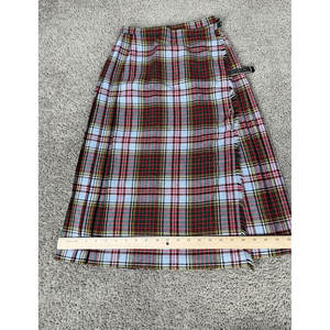 Jupe écossaise traditionnelle pour femme, robe en laine à carreaux rouges et verts, tartan Stewart, kilt sur mesure pour femme 2026 - Product Image 6