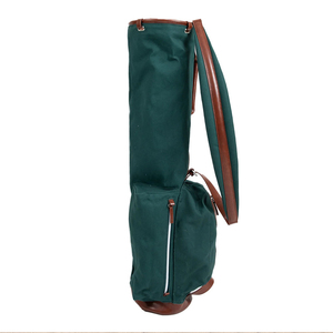 Nouveauté : Sac de golf en cuir véritable avec fond en polyester et nylon, prix de gros, sacs de voyage en cuir véritable entièrement personnalisables - Product Image 3