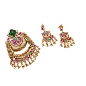 Conjunto de Joyería Fina con Colgante de Piedra y Perla Royal Pota 10575644ML - Product Image 2