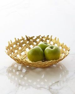 Assiette de service en aluminium en forme de feuille d'or, plat en métal minimaliste pour la décoration de table et de fête - Product Image 2