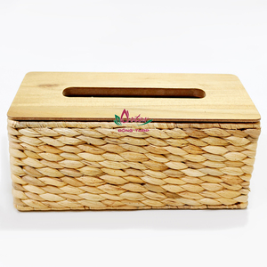 Artex Dong Thap Fábrica Hecho a mano Jacinto Seagrass Cajas de pañuelos tejidos Calidad Jacinto Seagrass Caja de pañuelos Productos - Product Image 3