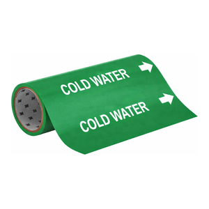 เครื่องทำเครื่องหมายท่อแบบม้วน Brady Cold Water Flexible Roll Form สำหรับงานท่อในอุตสาหกรรมและห้องปฏิบัติการ - Product Image 1