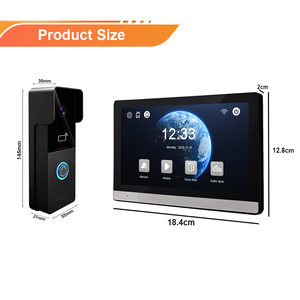 Videoportero Inteligente <span class=keywords><strong>de</strong></span> <span class=keywords><strong>2</strong></span> Cables con Monitor Táctil IPS <span class=keywords><strong>de</strong></span> 7 Pulgadas, 1080P, WiFi Tuya, para Seguridad en Villas, Solo Monitor Interior, <span class=keywords><strong>Precio</strong></span> - Product Image 2