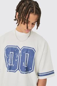 Wholesale Distressed Vintage Oversized T-<b>Shirt</b> 240 GSM Heavy Coton Custom Digital Print Colour <b>Grey</b> Unisex Heavy weight T <b>Shirts</b> - Product Image 6