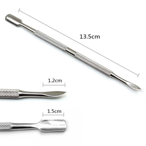 Rainbow Cuticle Pusher Stainless Steel Professional Multicolor <b>Nail</b> Scraper Dead Skin Remover Spoon Cleaner Manicure Pedicure - Product Image 3