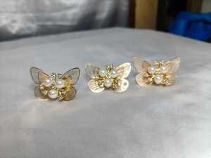แหวนรูปผีเสื้อ, แหวนปีกผีเสื้อประดับมุกน่ารัก, แหวนล็อคแบบปรับได้สไตล์วินเทจสำหรับงานฮัลดี/เมห์นดี, แหวนดีไซน์เนอร์ - Product Image 3