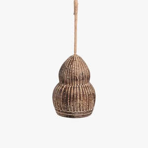 Luminaire suspendu LED en céramique terracotta moderne, alliant design minimaliste et ambiance chaleureuse, idéal pour la chambre et autres pièces. - Product Image 1