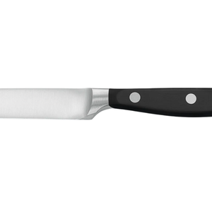 Cuchillos de rebanar de hoja larga premium de acero inoxidable, afilados, de filo recto estrecho, con mango negro de triple remache para trinchar carne - Product Image 5