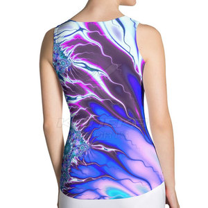 Camiseta sin Mangas para Mujer, Transpirable, Ecológica, con Logotipo Frontal, Diseño Elegante, 100% Algodón, Alta Calidad, Informal, Verano, Moda Diaria - Product Image 3