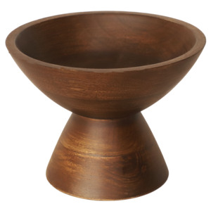 Tazón de Madera Artesanal para Servir SB-001 |   Base de Pedestal de Madera de Mango Natural para Tazón - Product Image 1