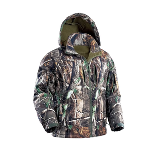 Veste de chasse d'hiver unisexe de qualité professionnelle GRACE SIGN, design camouflage isolé, matière softshell imperméable - Product Image 1