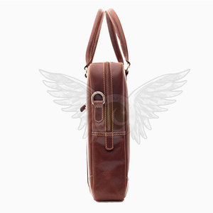 Bolso para Portátil Casual, Duradero, de Cuero Genuino, Unisex, con Correa para el Hombro y Personalización para Uso Profesional y de Oficina - Product Image 2