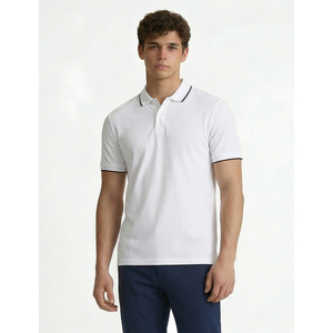 Polo d'été personnalisé avec logo, vêtements de rue, manches courtes, vente en gros, respirant, vintage, décontracté, performance golf et tennis - Product Image 2