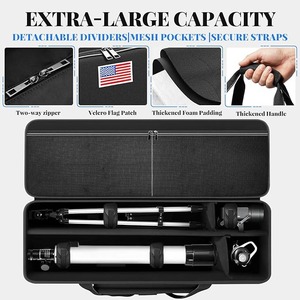 Étui pour télescope astronomique, grand sac de voyage pour télescope, étui de transport rembourré pour accessoires de télescope - Product Image 6