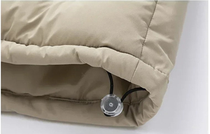 Gilet matelassé kaki pour homme, col montant, avec empiècements en velours côtelé, style décontracté pour l'extérieur, personnalisable OEM, forte demande, vente en gros - Product Image 5