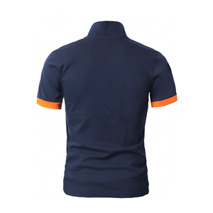 Camiseta Polo Deportiva para Hombre con Ribete en Contraste, Camiseta Polo de Golf de Manga Corta con Ribete de Poliéster - Product Image 2