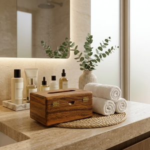 Boîte à mouchoirs en bois au design moderne, vente en gros, par Perfect Enterprises - Product Image 1